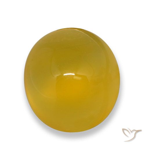 4.74ct Natural Deep Yellow Agate, Oval, Translucent