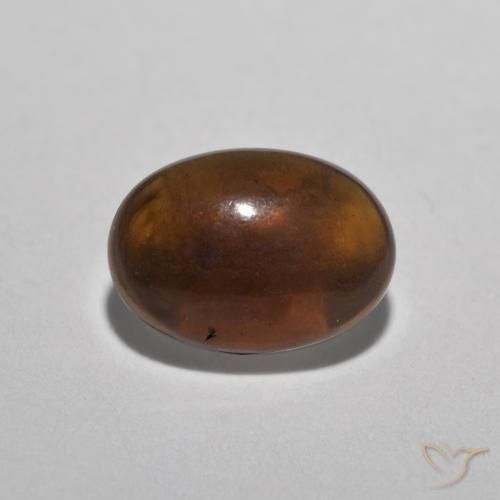 0.33ct Natural Multicolor Chocolate Opal, Oval, Translucent