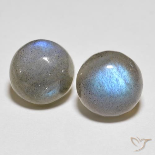 5.07ctw Natural Multicolor Labradorite, Round, Translucent