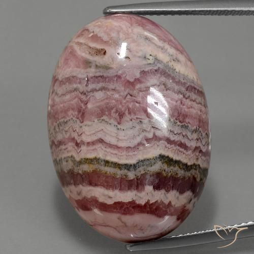 43.30ct Natural Multicolor Rhodochrosite, Oval, Opaque